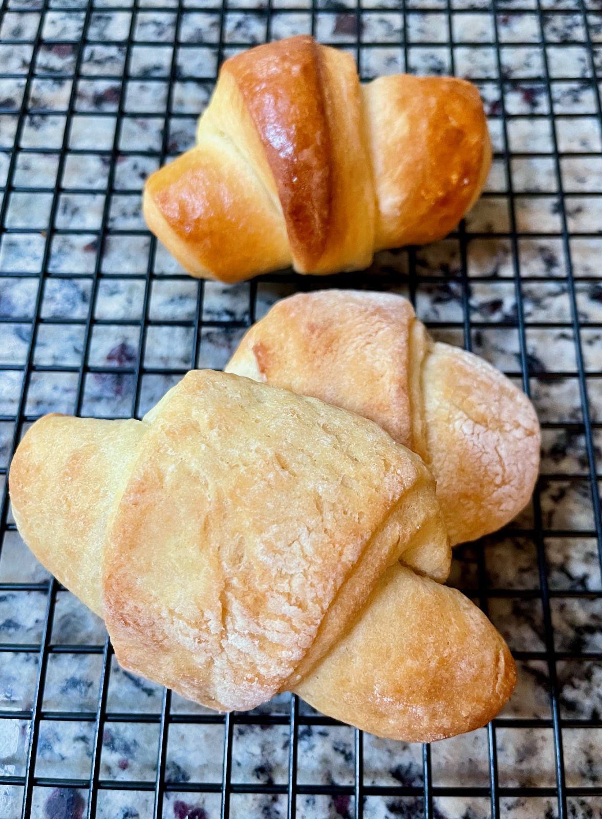 Frosted Homemade Crescent Rolls Recipe