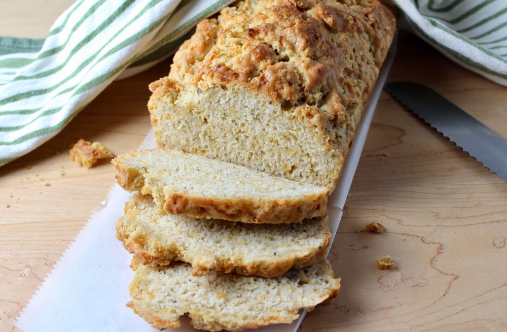 Cheesy Herb Beer Bread (No Yeast, No Eggs) | epicuricloud (Tina Verrelli)