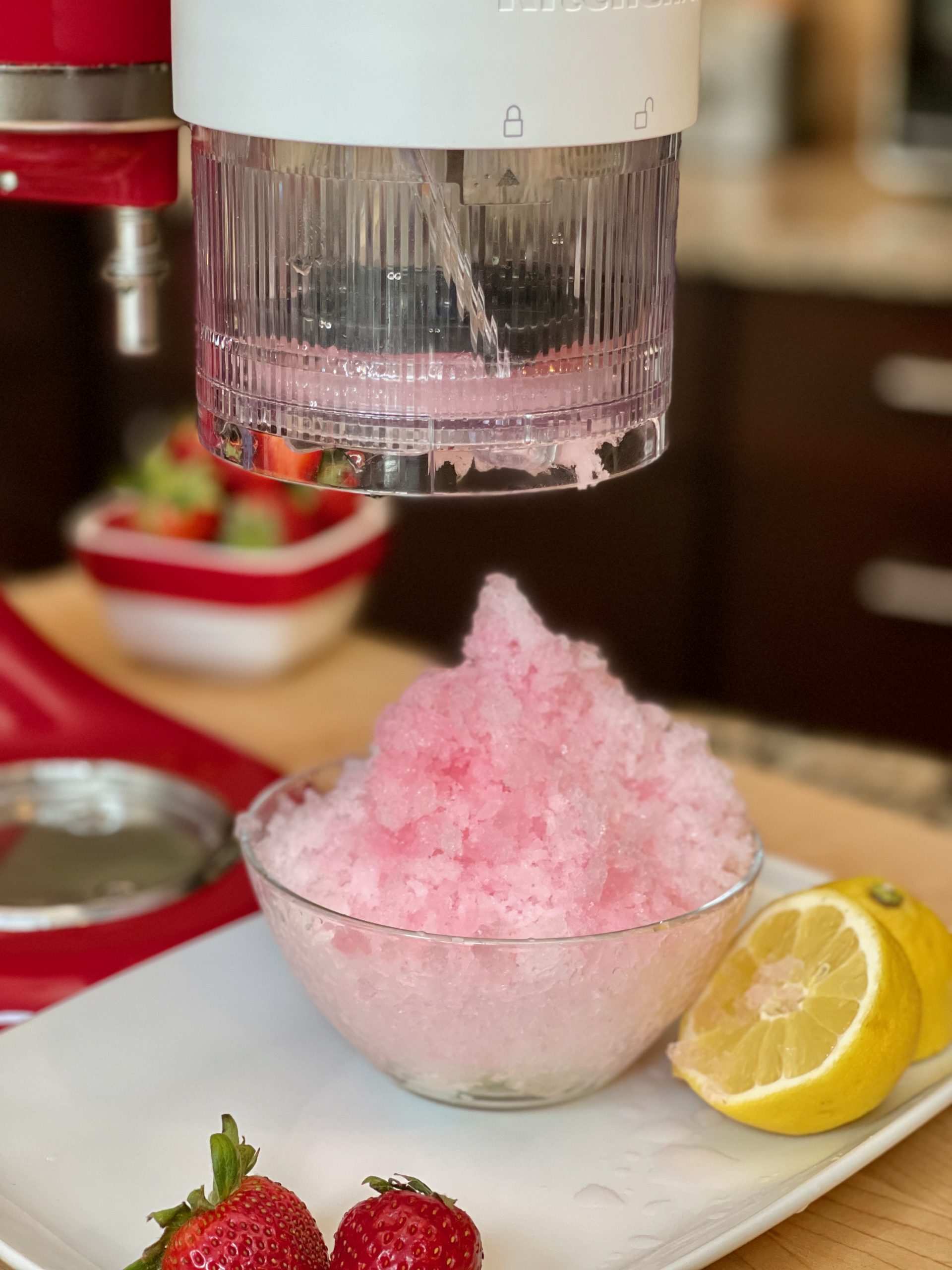 Kitchen Warehouse - NEW IN ✨ Enjoy light and fluffy, snow-like shaved ice  this summer with the KitchenAid Australia and New Zealand Ice Shaver  Attachment - perfect for making cocktails and granitas