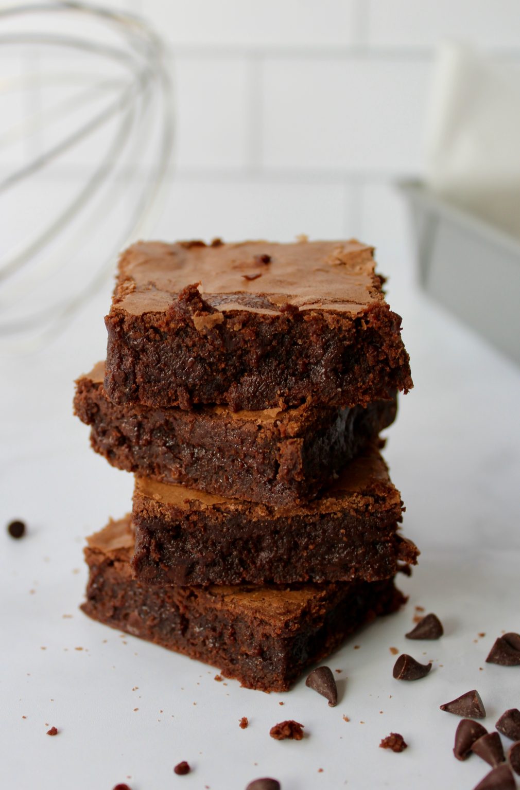 Perfectly Fudgy Stand Mixer Brownies | epicuricloud (Tina Verrelli)